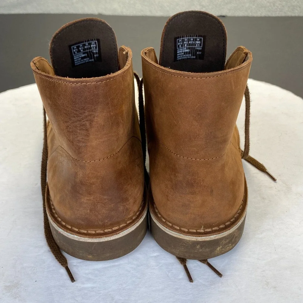 CLARKS Desert Chukka Boot Brown Leather Men's Size 9.5 M,Comfort,Ankle‎